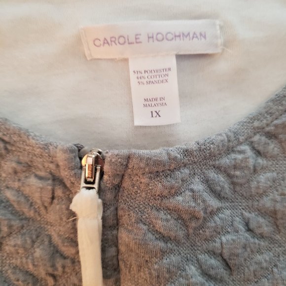 NWOT = never worn Carol Hochman Gray Robe - Picture 4 of 6